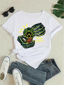 Women T-Shirts - 白色 - 查看 4