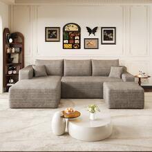 Sofa Camel 4 Seat Made Of Fabric For Living Room - 駱駝色 4 人座 - 查看 4