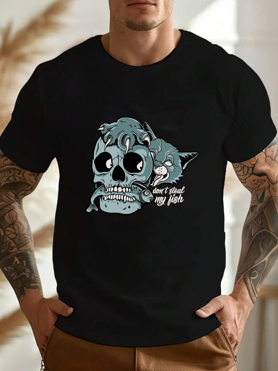 Men T-Shirts - Black - View 1
