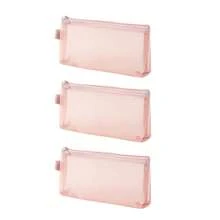 Small Mesh Makeup Bag, Portable Travel Nylon Zipper Makeup Brush Storage Pouch, Stationery Pencil Case, Home School Office Accessories Organizer Bag - View 16