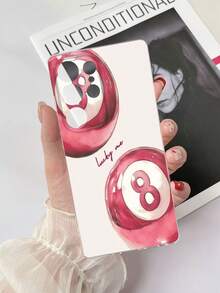 1 buah Casing Ponsel TPU Transparan Anti Jatuh dengan Motif Elemen Biliar Digital, Kompatibel dengan Galaxy S23 Ultra/A14/A24/Note12pro/Pixel 8/8 Pro/9 Pro XL - MultiWarna - View 3