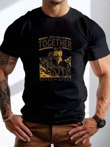 Men's Pure Cotton Short Sleeve T-Shirt Casual Breathable Summer Everyday Wear Classic Fit Soft Basic Top - Black - View 6