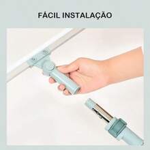 Rodo de Silicone Para Limpeza de Piso e Vidro 2 em 1 Vassoura Mágica para Uso Duplo Seco e Molhado - 1 Unidade - Visão 5