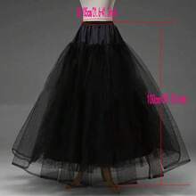 Black Mermaid Wedding Petticoat Crinoline Underskirt Slip - Multicolor - View 14