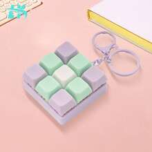 2026 Creative Novelty Popular Keycap Keychain, Mechanical Keyboard Design, Stress Relief Unique Desktop Toy Gadget Gift, 1pc Stress Relief Keyboard Keychain (Random Color) - Multicolor - View 7