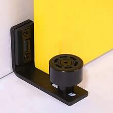 Sliding Wardrobe Door Bottom Track Flush Design Wall-Mounted Adjustable Roller Smooth Scratch-Free Door Hardware Set - 1pc - View 4