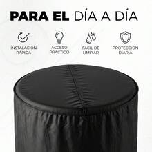 Washing Machine Dust Covers - Black - View 5