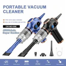 SOKANY Portable Car Vacuum Cleaner, 2-In-1 Blower And Suction, 45,000 Rpm Powerful Suction, Type-C Fast Charging (1500mAh*2), With Multiple Accessories, Suitable For Various Scenarios, Essential Tool For Daily Cleaning - Cordless - View 1