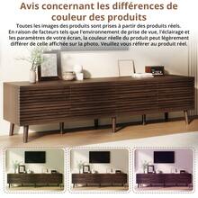 With Storage Tv Stand Brown Made Of Wood For Living Room And Media Area - 核桃 - 查看 6
