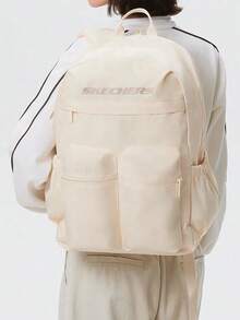 Skechers Unisex Lightweight Outdoor Backpack, 2026 Autumn New Style Large Capacity Student Commuter Casual Backpack L225U146-01LU - Light Sand Yellow - View 2