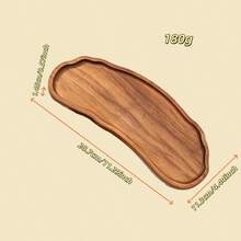 1pc Multi-Purpose Acacia Wood Tray, High-Quality Wooden Tray, Suitable For Bathroom, Dining Table, Perfume Tray, Kitchen Tray, Reception Desk, Decorative Tray, Suitable For Room Decor, Home Decor, Bathroom Decor And Living Room Decor, Widely Used Wooden Tray In The Home - Brown - View 6