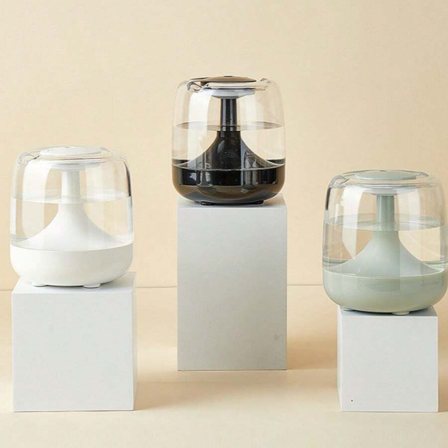 Humidifier With Stable Base, Low Noise And Quiet Operation For Uninterrupted Sleep, Large Mist Output For Air Purification And Dry Air Humidification, 2-In-1 Essential Oil Diffuser And Humidifier, Suitable For Living Room, Office And Air-Conditioned Rooms - 1PC - View 1