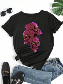 Women T-Shirts - 黑色 - 查看 5