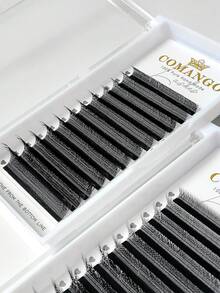 CoMango 12排 0.1MM 3D 4D 5D 預製扇形接睫毛 W款 C捲度 仿貂毛 自然柔軟 綻放感 自動開扇 濃密睫毛 - C - 查看 7