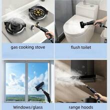 4bar High Pressure Deep Cleaning 1500W High Power Steam Cleaner 1.6L Water Tank Easy To Clean 15s Quick Steam High Temperature Cleaning Machine Multi-Function Home Cleaning Tool Suitable For Kitchen Grease, Bathroom Stains And Home Surfaces Multi-Function Interchangeable Nozzle Steam Cleaner - EU F Type Plug(220-240V) - View 6