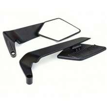 360° Adjustable Motorcycle Side Mirrors, Impact-Resistant Reflective Lenses, Wide-Angle Design To Expand Field Of Vision And Improve Driving Stability - A - View 1