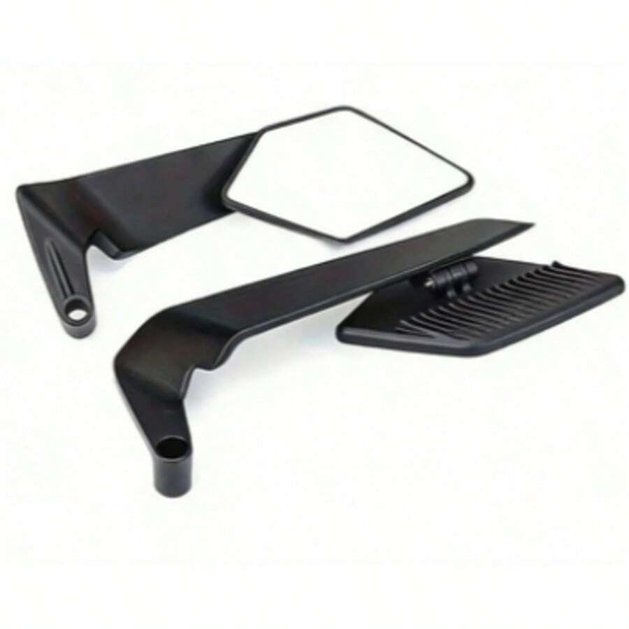 360° Adjustable Motorcycle Side Mirrors, Impact-Resistant Reflective Lenses, Wide-Angle Design To Expand Field Of Vision And Improve Driving Stability - A - View 1