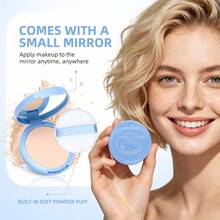 Water-Resistant Pressed Powder, Oil-Control Setting Powder, Matte Finish Powder, Long-Lasting Sweat-Proof Formula, Pore-Blurring Soft Focus Effect, Lightweight Fine Powder, Creates Natural Smooth Matte Makeup Look, Perfect Makeup - Multicolor - View 6