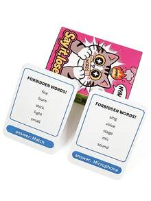 1 Box Say It Lose It Party Card Game - Fun Forbidden Word Challenge For Adult Game Night, Holiday Gatherings & Christmas Party Icebreaker Entertainment - Multicolor - View 4