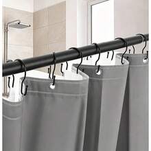 12pcs Gold Metal Shower Curtain Rings, Smooth Sliding Without Jamming, Fits Various Bathroom Shower Rods, Easy To Hang Shower Curtains, Practical Accessory To Enhance Bathroom Experience - Gold - View 5