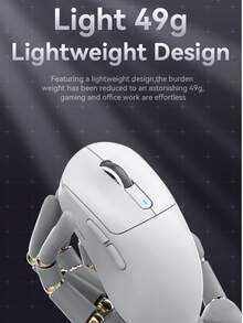 ATTACK SHARK Lightweight PAW3395 Gaming Mouse, Tri-Mode Wireless Mouse With Multiple Connection Modes - View 4