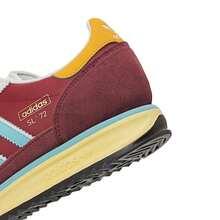 Adidas SL72 RS 中性復古 T-Toe 鞋，春秋耐磨經典運動休閒鞋 JR0049 - 磚紅色 - 查看 6