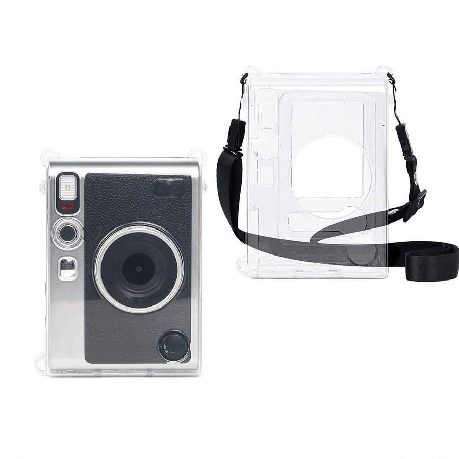 1pc Transparent Camera Protective Case, PVC Material Anti-Scratch Camera Accessory, Suitable For Mini Crystal Shell Camera, Transparent Protective Case, Not Easily Yellowing - View 1
