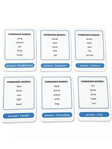 1 Box Say It Lose It Party Card Game - Fun Forbidden Word Challenge For Adult Game Night, Holiday Gatherings & Christmas Party Icebreaker Entertainment - Multicolor - View 9