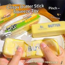 1pc Crispy Butter Stick, Crunchy Texture, Crispy Butter, Sensory Toy, Party Gift, Wax Cracking, Fingertip Toy - Multicolor - View 8