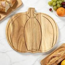 1pc Rosewood Tray, Kitchen Cutting Board, Cheese Platter, Halloween Pumpkin Decor, Halloween Gift - Brown - View 4
