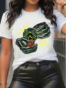 Women T-Shirts - 白色 - 查看 6