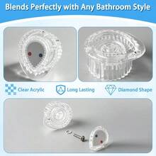Shower Knob Fit Posi-Temp (100710) One-Handle Tub Shower Handle Kit Faucet Accessory White Knob Insert - B - View 4