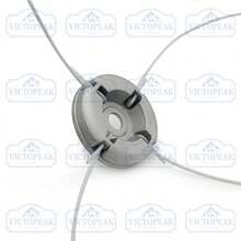 1 buah Kepala Pemangkas Rumput Cakram Bulat Kecil Paduan Aluminium Kokoh Anti Jatuh Diameter 81mm Lubang Dalam 25.4mm Pengisian Cepat Aksesori Mesin Pemotong Rumput Universal untuk Kebun, Pertanian, dan Penyiangan - Kepala pemotong rumput (cakram aluminium kecil) - View 14