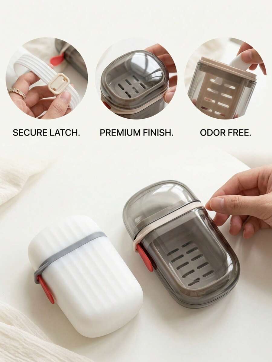 Travel Portable Leak-Proof Soap Box With Lid, Bar Soap Storage Container, Suitable For Travel, Bathroom, Shower, Gym, School, Camping, Vacation And Outdoor Occasions