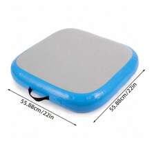 Inflatable Air Barrel Tumbling Mat Gymnastics Training Equipment With Pump For Home Use - Blue - View 7