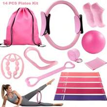 Pilates Set - Designed For Women, Ideal Home Pilates Fitness Combination For Beginners - Multicolor - View 3