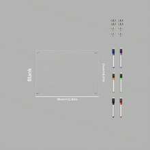 Magnetic Transparent Acrylic Refrigerator Message Board, Minimalist Green Line Design, Monthly/Weekly Plan Whiteboard Erasable Home Fridge Memo Board, No-Drill Magnetic Adsorption Monthly/Weekly Schedule Planner (Includes 6 Colored Markers) - Multicolor - View 12