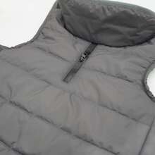 Dog Winter Coat, Warm Fleece Vest With Built-In Drawstring Holes And Reflective Strips, Suitable For Small And Medium Dogs To Wear In Cold Weather And Snowy Conditions - Dark Grey - View 5