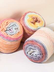 1 Roll 100g Cake Yarn Ball For Handmade DIY Decoration Of Bags, Shoes, Carpets - Sea Salt Strawberry - View 3