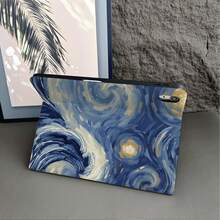 1件星空白色蝴蝶油畫平板保護殼，附筆槽，相容 iPad 10代智能保護殼/Air 13(M3 2025)/Air 11/11(A16 2025)，相容 OPPO Pad，相容 MatePad，相容 Vivo Pad，相容 Honor Pad，相容 Xiaoxin Pad - 彩色 - 查看 5