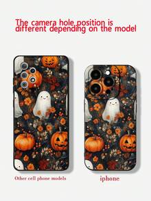 Halloween 1pc Precision Hole Straight Edge Painted Thick Anti-Drop Phone Case Protective Cover Compatible With IPhone 17pro/17Air/17/17promax/16/11/16pro/16plus/16promax/16e/15Promax/13/14/12/XS/XR/7G/8P, Compatible With Samsung Galaxy A27/A37/A57/S26/S26PLUS/S26 Ultra/S25/S25PLUS/S25 Ultra/A17/A07/A16/A36/A26/A56/A50/A12/A32/A52/S24PLUS/S24Ultra/S22/A52/A53/A54/A55, Compatible With Xiaomi 11/Compatible With Redmi 10/9 Anti-Drop Phone Protective Case - Multicolor - View 5