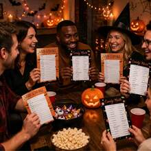 30Pcs-5pcs Halloween Word Search Game Card Set Halloween Party Game 30 Players Home Classroom Activities Fall Carnival Party Supplies - View 6