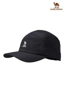 CAMEL CROWN Wide Brim Baseball Cap Sports Sun Hat Running Cycling Hiking Sun Protection Hat - Black - View 2