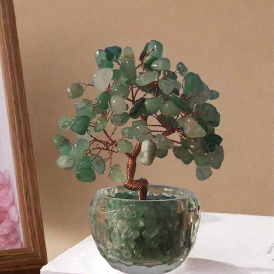 2026新款小型綠色水晶樹裝飾品,聖誕桌面裝飾禮物,家居裝飾,廚房裝飾,房間裝飾,派對裝飾,裝飾工藝品,桌面擺件,桌面裝飾 - 1PC - 查看 1