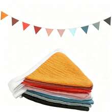Morandi Color Cotton Fabric Triangle Bunting, Fabric Triangle Flag Garland, Suitable For Birthday Party, Picnic, Tent, Wall Decoration - Multi-color - View 14