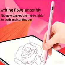 Lápiz Estilógrafo Universal - Compatible con Teléfonos y Tabletas Android - Escritura Suave, Carga Rápida, Sensibilidad de Alta Precisión Lápiz Estilógrafo Capacitivo, Adecuado para iPhone, Accesorios de Lápiz de Dibujo para Tableta (Incluye 2 Puntas de Lápiz y Cable de Datos) - Multicolor - Ver 4