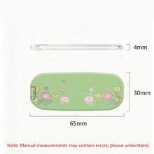 1pc Cartoon Grass Flower Adhesive Makeup Mirror Phone Stand Foldable Mirror Binge-Watching Stand Niche Minimalist New Style - Multicolor - View 7