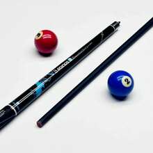 2 Pieces Pool Cue 58 Inches Blue Pattern Billiard Cue Stick For Beginners Home Club Billiard Game - Blue - View 3