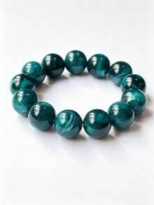 1pc Bohemian Round Bead Faux Agate Exaggerated Minimalist Women's Beaded Bracelet Party Gathering Multicolor-Mixed Color Random - Bracelet - View 18