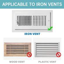 4PCS, 2D Flat Magnetic Vent Covers, White Pattern, 5.5*12IN, Suitable For Floor, Wall, Ceiling Vents, RV, Air Conditioner Outlets - White - View 9